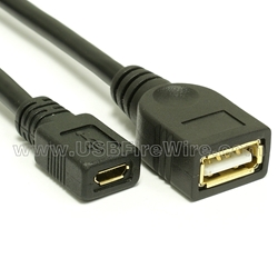 USB 2.0 Micro Adapter Cable - Female to Female