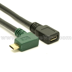 USB 2.0 OTG Left Angle Adapter Cable