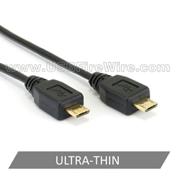 USB 2.0 Micro-B to Micro-B Cable - Ultra-Thin