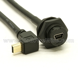 USB 2.0 Waterproof Plastic Cable - Low Profile